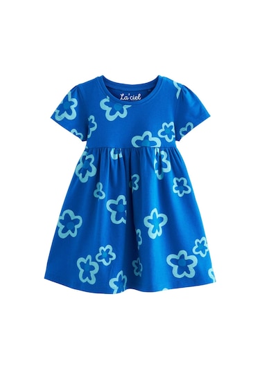 Çiçekli Kız Çocuk Elbise 001