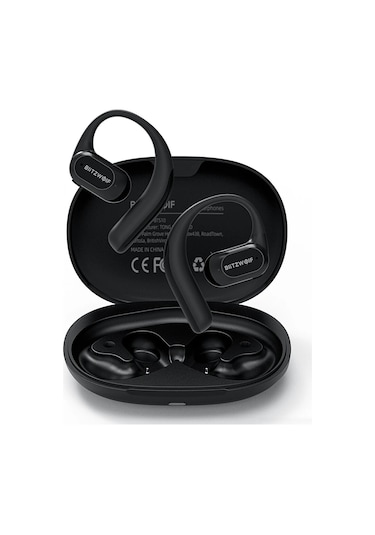Blitzwolf Bw-bts10 Ows Ipx8 Su Geçirmez Kemik İletimli Open-ear Spor Kulaklık - Siyah K