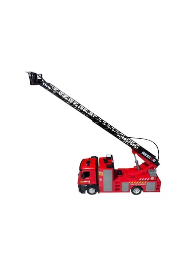 Sürtmeli Sesli Metal Su Atan İtfaiye Aracı Metal Araç Kafası Kırmızı