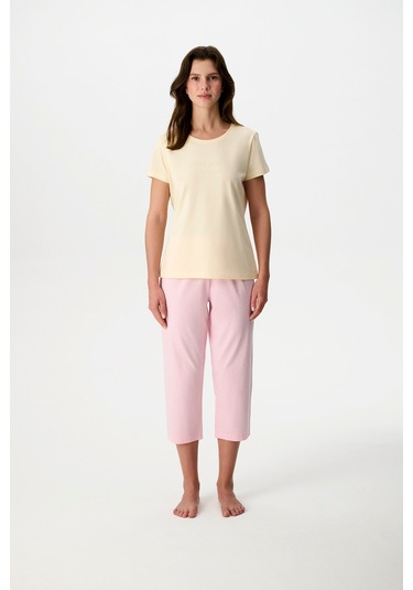 Penti Pembe Roses Kapri Pijama Takımı