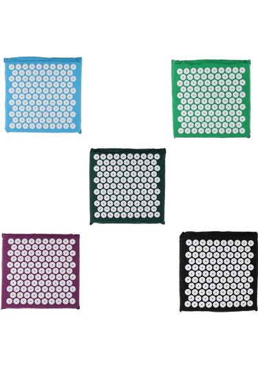 Homyl Acupressure Masaj Mat Kas Stres Giderici Koltuk Siyah