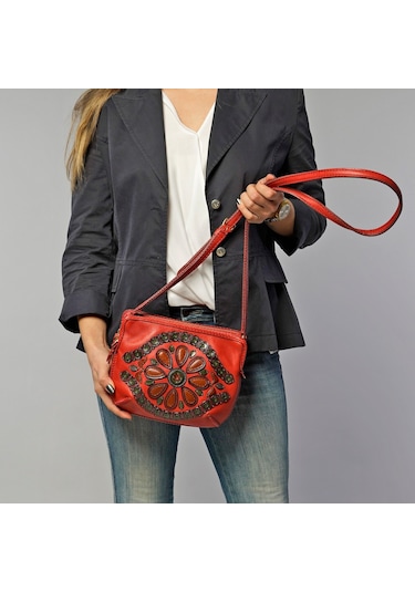 Gön Handmade Deri Postacı Çanta ( Sutu)