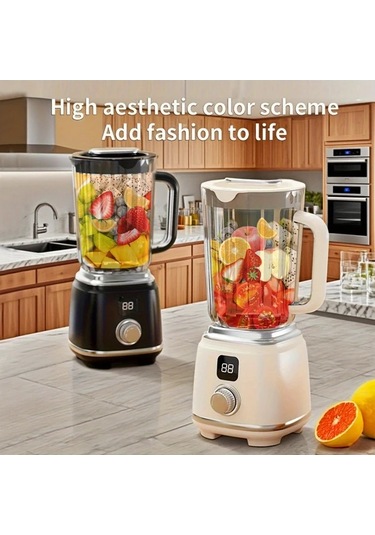 Besthome1 Black Nıj Mini Ev Tipi Meyve Sıkacağı Usb Şarjlı Portatif Blender Led Ekranlı Siyah