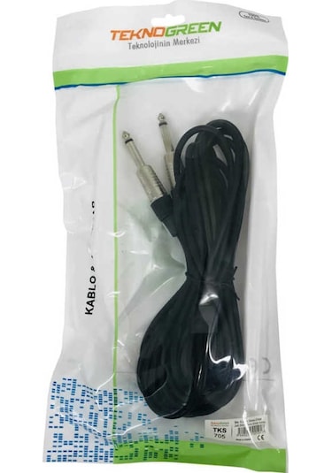 Teknogreen Tks-703 6.3 Stereo 2X6.3 Mono Kablo 3M.
