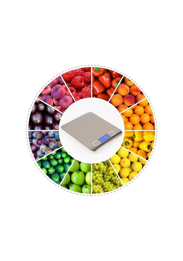 Gıda Mutfak Terazisi, Dijital Gıda Terazisi, Ağırlık Terazisi, Dijital Terazi Gümüş