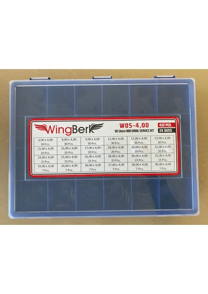 Wingberk Wos-4,00 90 Shore Nbr Oring Seti 1 Adet