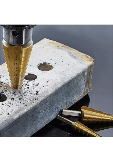 Tongxida 6 Parça Kademeli Matkap Ucu Sac Delme Seti, Özel Kutulu