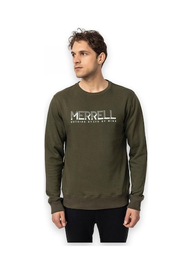Merrell M25smithm Outdoot Sweat Haki Erkek Sweatshirt Haki