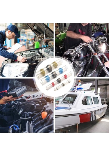 300pcs Lehim Konnektör Seti Su Geçirmez Ve Yalıtımlı Kablo Terminalleri