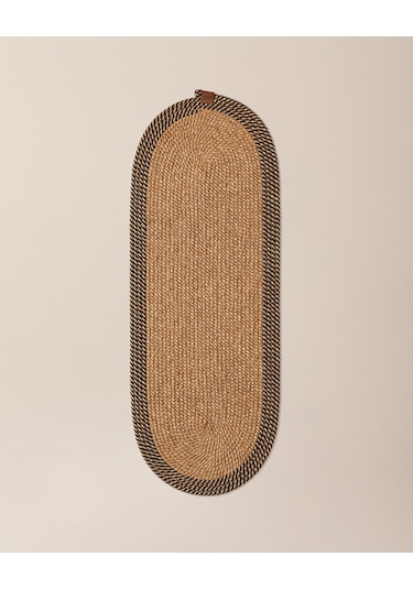 Alsace Masa Runner - Naturel/siyah Çok Renkli