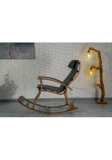 Ahşap Sallanır Sandalye,Koltuk Bahçe Salon Dinlenme Sandalyesi