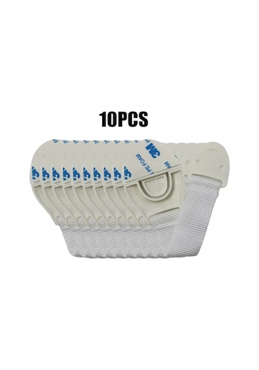 Çocuk Güvenliği Dolap Kilidi Güvenlik Koruma Çekmece Kapı Dolap Kilitleri Plast 10pc-white 10pc-white Çok Renkli
