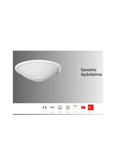 Lamptime Sensörlü Tavan Armatürü 520001 Beyaz