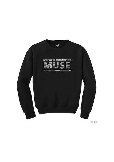 Muse Songs Logo Siyah Sweatshirt