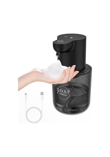 Xiaaokeji Otomatik Sabunluk, Otomatik Sabunluk Duvara Monte, Siyah Siyah