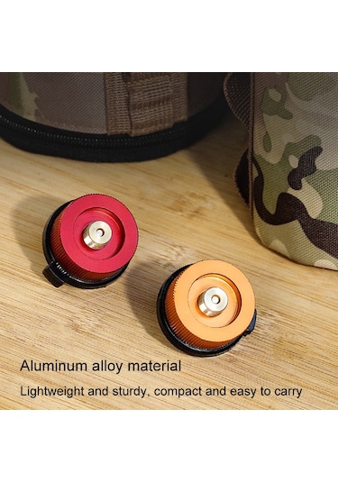 Sones Açık Hava Kamp Gaz Tüpü Adaptörü Ocak Bağlantısı Kapalı Mandallı Gaz Tüpü Dönüştürücü, Renk: Küçük Sarı