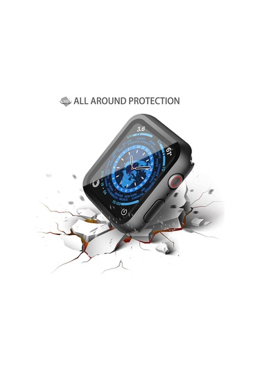 Temperli Cam Ekran Koruyuculu 2'li Sert Pc Kılıfı, Apple Watch Series 3 Ve Series 2 42 Mm İle Uyumlu, Ultra İnce, Çizilmeye Karşı Dayanıklı, Tam Kapsama Koruması