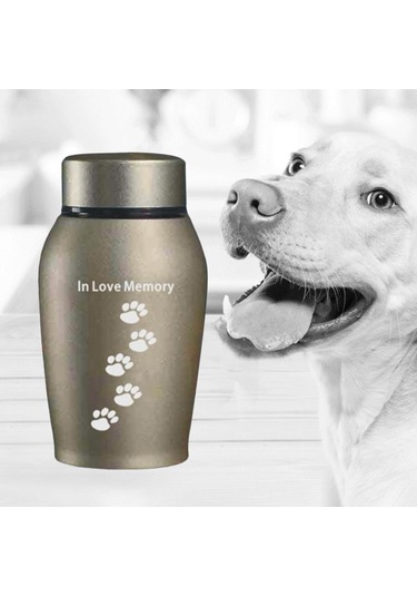 Homyl Evcil Hayvan Urns Anma Gevşek Anıt Hayvanlar Aureate Altın