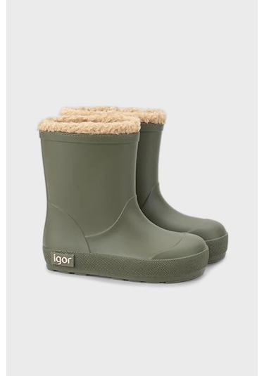 Igor Unisex Çocuk Yağmur Çizmesi W10306 Kaki Kaki