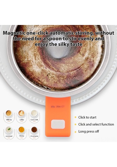 Teltree 300ml Şarj Edilebilir Isıtmalı Karıştırma Bardak, 304 Paslanmaz Çelik, Taşınabilir Kahve Ve Süt Karıştırıcı, Ofis/mutfak/seyahat İçin, Beyaz Beyaz
