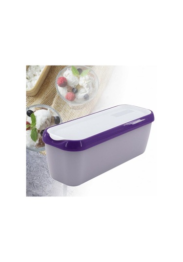 Suntek Buzdolabı Yoğurt Dondurma Kabı Mor 28 x 10 x 9.7 CM Mor