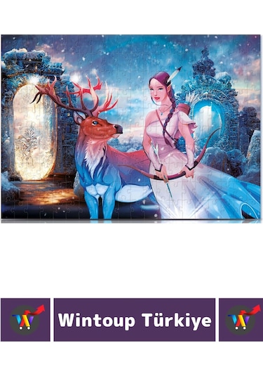 Premium Seri Eğlenceli El Göz Koordinasyon Beceri Geliştirici Çocuk 200 Parça Puzzle Kuzey'in Prensi