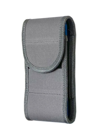 Lederax Ld170 Kanvas Kumaş Cırt Kapaklı Kemere Takılan Telefon Kı