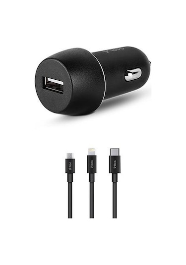Ttec 2cks20ts Smartcharger 2.1a Araç Şarj Aleti + Trio Kablo