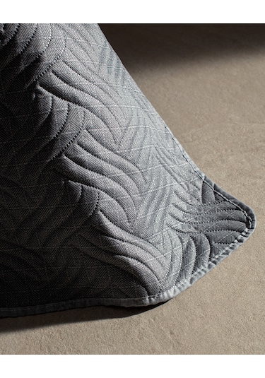 Odette Çift Kişilik Yatak Örtüsü Gri