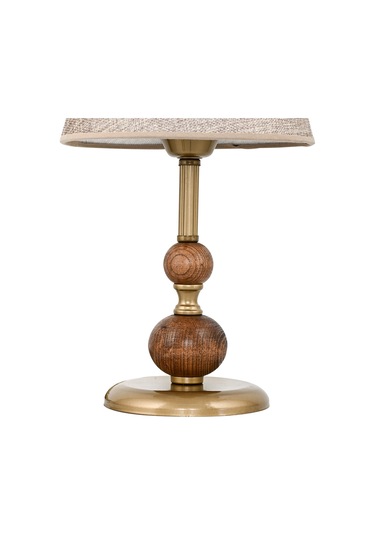 Çift Ahşaplı Sava Abajur Masa Lambası Eskitme