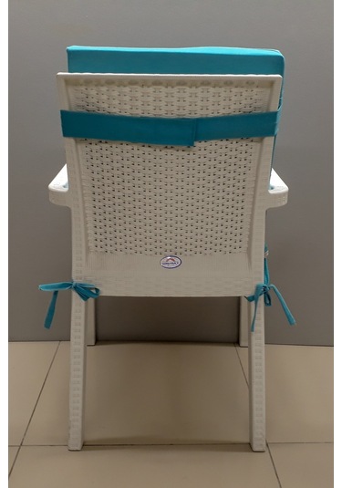 Mirzade 4 Adet Elit Yüksek Arkalı Minder Duck Bezi-turkuaz 001