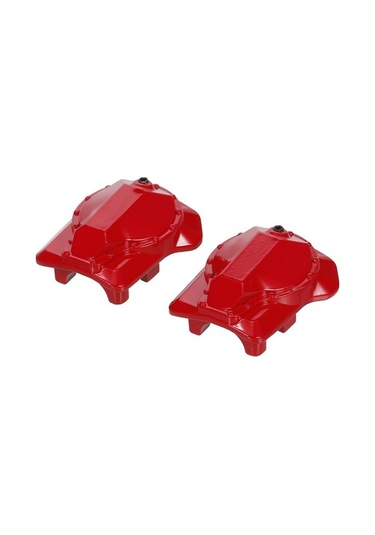 Didadodo Traxxas Trx-4 Aksesuarı - Çinko Alaşımlı Diferansiyel Kapağı Kırmızı/gümüş, Gümüş Detaylı