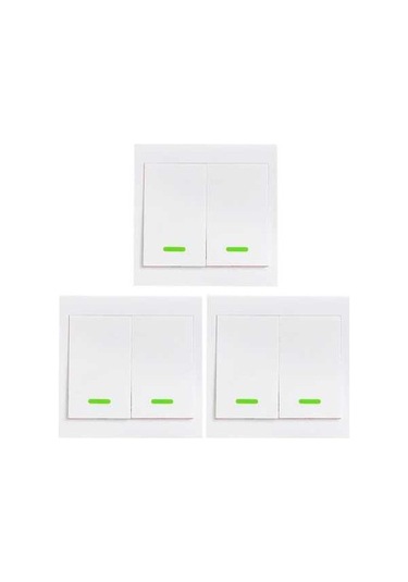 Fortunelane 3'lü Akıllı Ev Anahtarı - 433mhz Rf İle Kablosuz Denetim