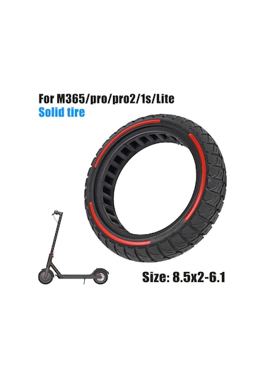 Xiaomi M365 / Pro / Pro2 / 1s / Lite E-scooter 8.5x2 İnç Kaymaz Tekerlek Değiştirme Lastik Lastik - Kırmızı