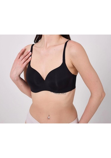 Freshness Msf02 Geniş Sırt Kuşaklı Lazer Kesim Sütyen Siyah