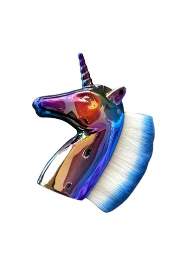 Caş Dekorasyon Karışık Renkli Unicorn Allık Fırçası Makyaj Fırçası