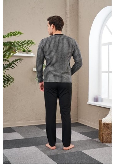 Pjs 23710 Erkek Jakarlı Pijama Takım 001