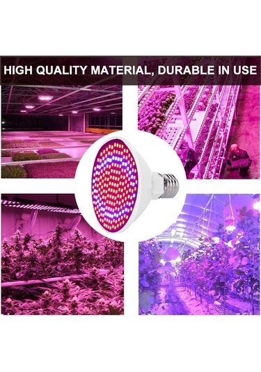 Suofeng 200 Led Bitki Büyüme Lambası, Bahçe Seralar İçin, 85-265v, Kırmızı-mavi Işık, 20w, Dayanıklı Abs Malzeme Diğer