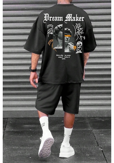 Dream Maker Baskılı Şort Takım Siyah