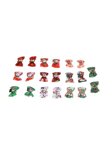 Noel Köpek Saç Fiyongu Sevimli Çok Renkli Bakım Evcil Hayvan Saç Topuzu Lastik Bantlı Yavru Kedi İçin 20 Adet Çok  Renkli