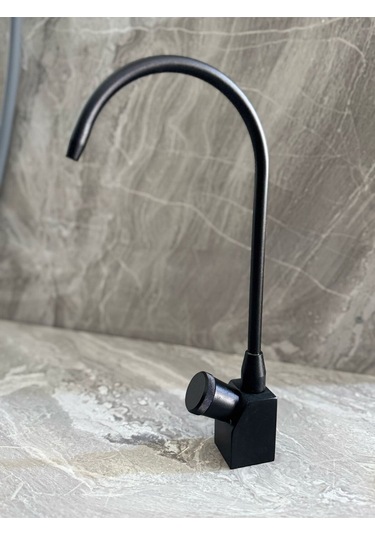 Rudi Armatür Arıtma Musluğu Aç Kapa Musluk Tek Yol 1 Adet Siyah