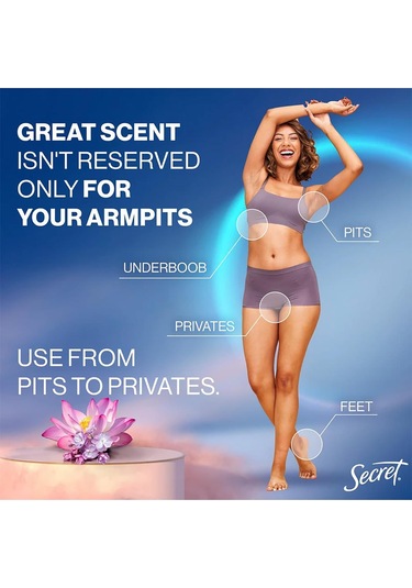 Secret Whole Body Fresh Lilac + Waterlily Alüminyumsuz Tüm Vücut Stick Deodorant 68gr