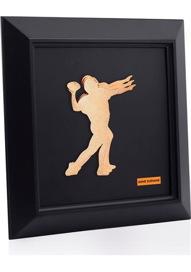 Zekupp Amerikan Futbolu Severler İçin Ahşap Tablo, Duvar Dekorasy