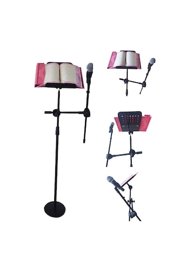 Minber Hutbe Kürsüsü ve Mikrofonluk Mikrofonlu Nota Sehpası