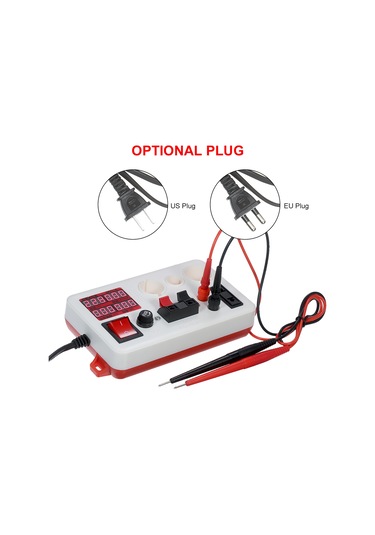 Xiyyadms Led Lamba Test Cihazı: Gerilim, Akım, Güç Ve Pf Ölçer - Çift Klemeli, Yüksek Hassasiyetli, Avrupa Standartı 90-265v, 0-400w Kırmızı Ve Beyaz