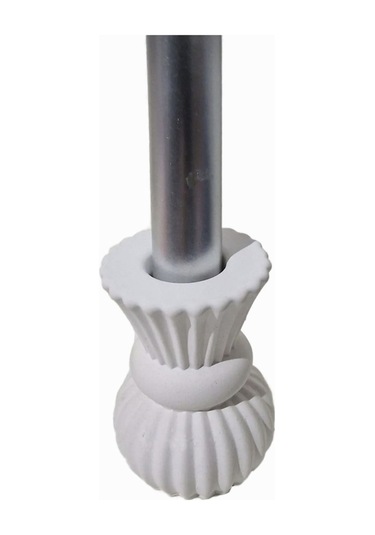 El Yapımı Boğumlu Alçı Şamdan Mumluk Ham, Boyasız