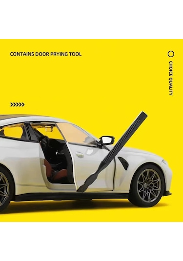 1:23 M4 G82 M4 Supercar Alaşım Diecasts Ses Ve Işık Beyaz