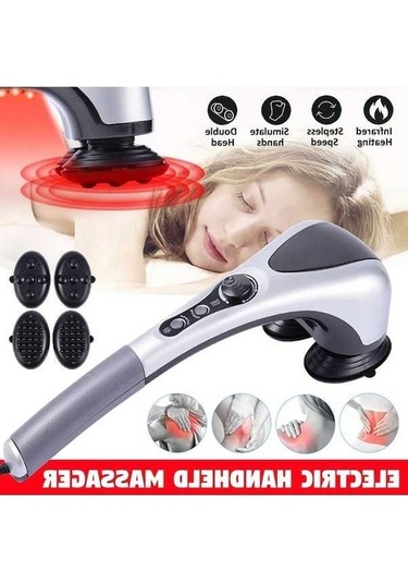 Pazly Vücut Üst Tam Sırt Titreşimli Omuz Masaj Aleti - Elektrikli Çift Çekiç Boyun Bacak Ayak 2251 Çok Renkli Çok Renkli