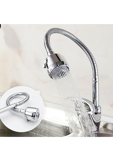 Maoyaya Lichen Spiral Başlı 2 Fonksiyonlu Hareketli Dönebilen Hortumlu, Lületaşı Motifli Diğer