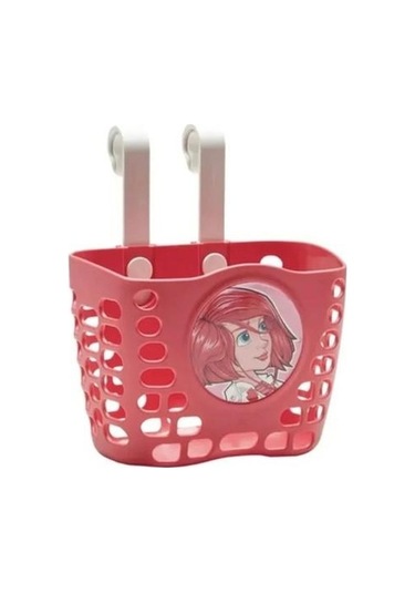 Xbyc 1689 Çocuk Bisikleti Ön Sepet Plastik 16-20 Jant Uyumlu Bisiklet Sepeti Pembe